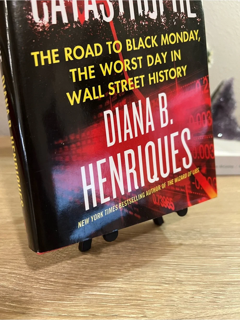 A First-Class Catastrophe Diana Henriques Hardcover Book 1987 Wall Street Crash⁠